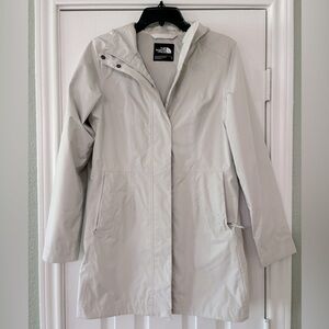 North Face Rain Jacket Size Small Dry Vent Gray Cream